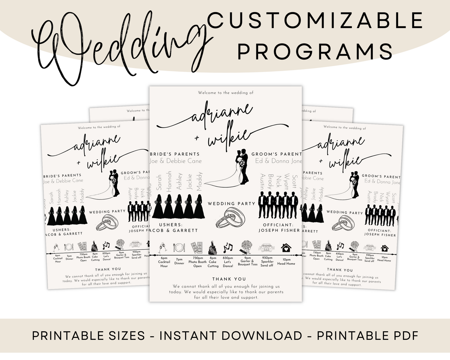 Wedding Program Template