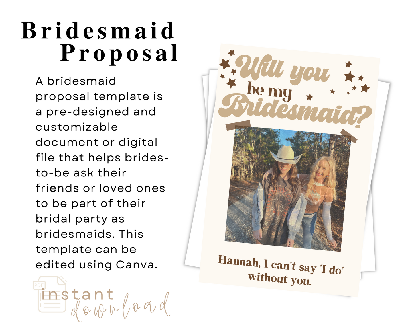 Bridesmaid Proposal Template