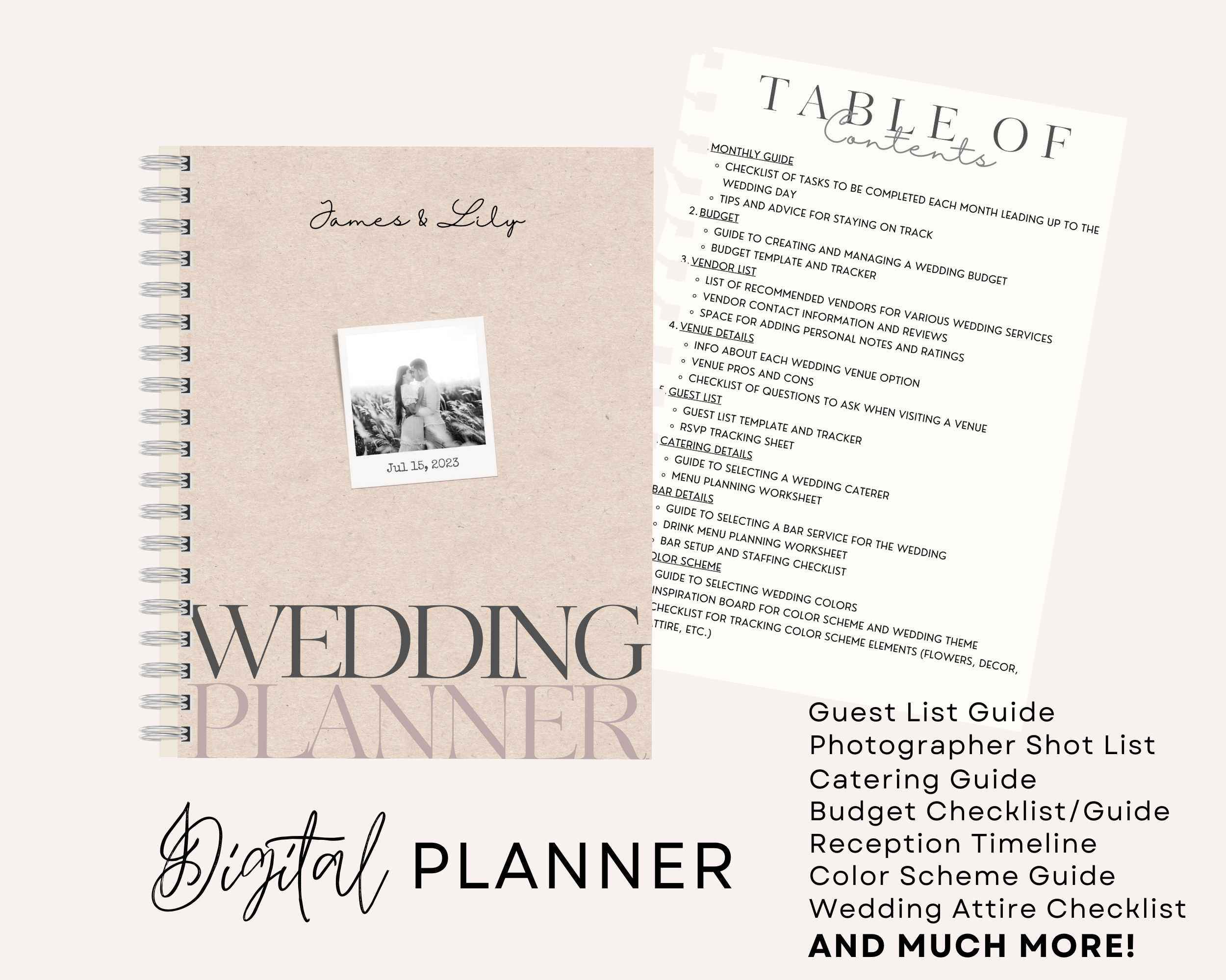 Digital Wedding Planner and Wedding Planning Guide